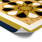 Islamic Wall Art Allah Names Calligraphy Geometric ポスター (角)