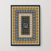 Islamic Wall Art Allah Names Calligraphy Geometric 缶バッジ (正面)