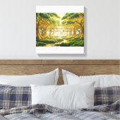 Islamic Wall Decor- Religious Trees Of Jannah キャンバスプリント (インサイチュ (寝室))