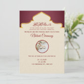 Islamic wedding invitation 案内状 (スタンド正面)