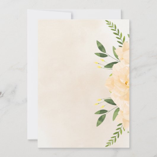 Islamic Wedding Save the Date | Modern Desing (裏面)
