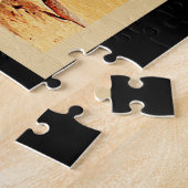 Islamoradaフロリダのヤシの木のビーチのヴィンテージ旅行 ジグソーパズル (側面)