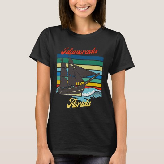 Islamorada Florida Sailing Sailboat Captain Tシャツ (正面)
