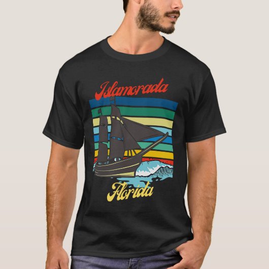 Islamorada Florida Sailing Sailboat Captain Tシャツ (正面)