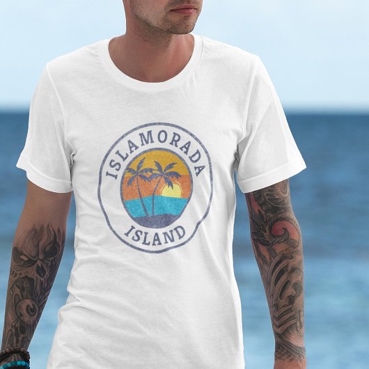 Islamorada Island, Florida Faded Classic Style Tシャツ