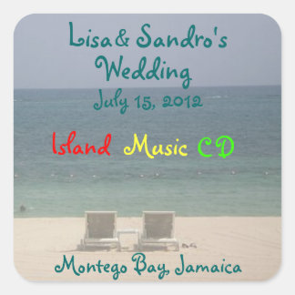 ISLANDの宛先の優先ステッカー スクエアシール