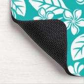 ISLANDプルメリア(ターコイズ)荷物タグ マウスパッド (コーナー)