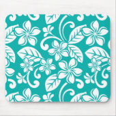 ISLANDプルメリア(ターコイズ)荷物タグ マウスパッド (正面)