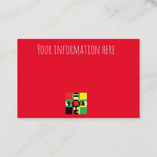 Island名刺、ラスタLion名刺 名刺 (裏面)