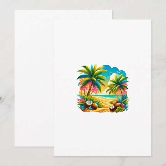 island 招待状 (正面/裏面)