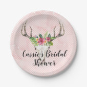 Island Boho Skull Bridal Party ペーパープレート (正面)