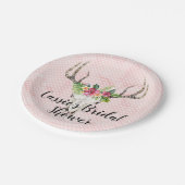 Island Boho Skull Bridal Party ペーパープレート (アングル)