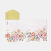 Island Citrus Butterfly Ranunculus Garden Wedding フェイバーボックス (折り畳みなし)