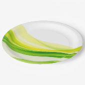 Island Citrus Green and Yellow ペーパープレート (アングル)