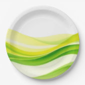 Island Citrus Green and Yellow ペーパープレート (正面)