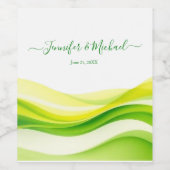 Island Citrus Green and Yellow ワインラベル (シングルラベル)