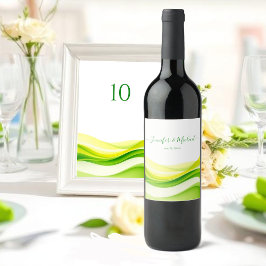 Island Citrus Green and Yellow ワインラベル