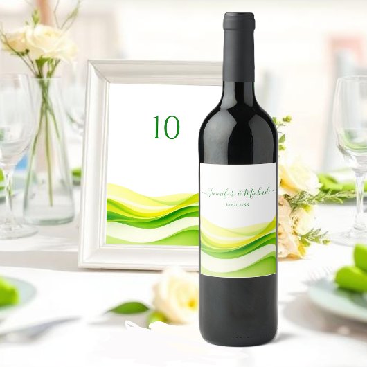 Island Citrus Green and Yellow ワインラベル