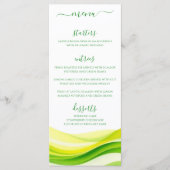 Island Citrus Green and Yellow Dinner and Bar Menu メニュー (正面)