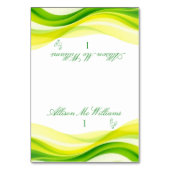 Island Citrus Green and Yellow Meal Icons Chicken テーブルナンバー (正面)