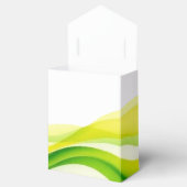 Island Citrus Green and Yellow Wedding Favor Boxes フェイバーボックス (オープン)