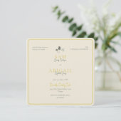 Island Citrus Rehearsal Dinner Square 招待状 (スタンド正面)