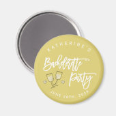 Island Citrus Yellow Bachelorette Party Magnets マグネット (正面/裏面)