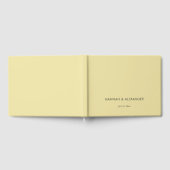 Island Citrus Yellow Wedding Guest Book ゲストブック (全面)