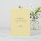 Island Citrus Yellow Wedding Photo Thank You Card サンキューカード (スタンド正面)