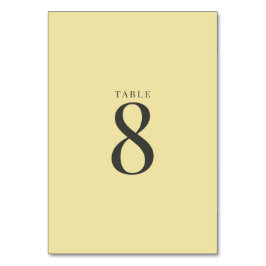 Island Citrus Yellow Wedding Table Numbers テーブルナンバー