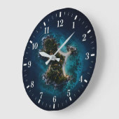 Island Clock 2026 ラージ壁時計 (傾斜)