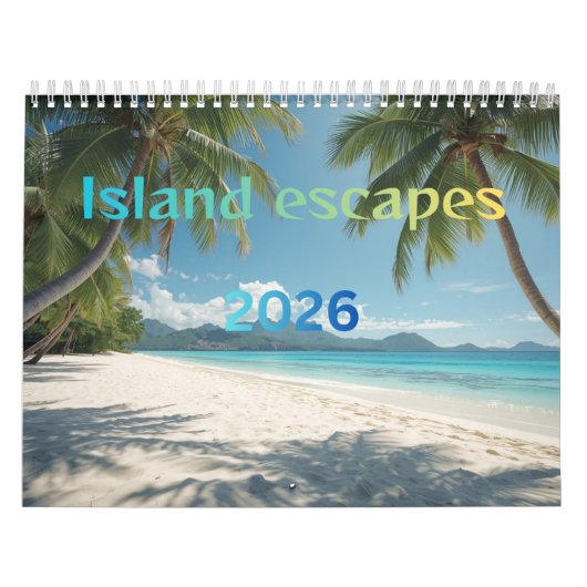 Island escapes 2026 カレンダー (カバー)