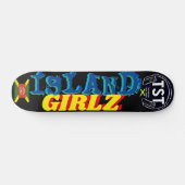 ISLAND GIRLZスケートボード、7 3/4"デッキ スケートボード (横)