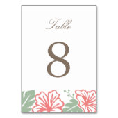 Island Hibiscus Table Number Card テーブルナンバー (裏面)