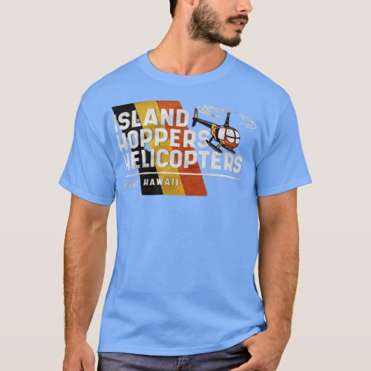 Island Hoppers Helicopters Tシャツ (正面)