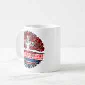 Island Isländisch Schweizer Schweiz Baum Wurzel コーヒーマグカップ (正面左)