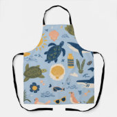 Island Life All-Over Print Apron Gift エプロン (正面)