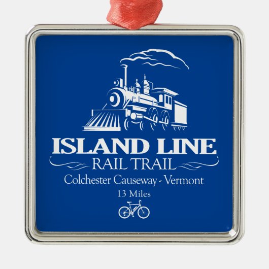 Island Line Rail Trail (RT) メタルオーナメント (正面)