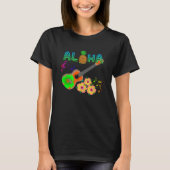 Island Music Ukulele Hawaii Aloha Tシャツ (正面)