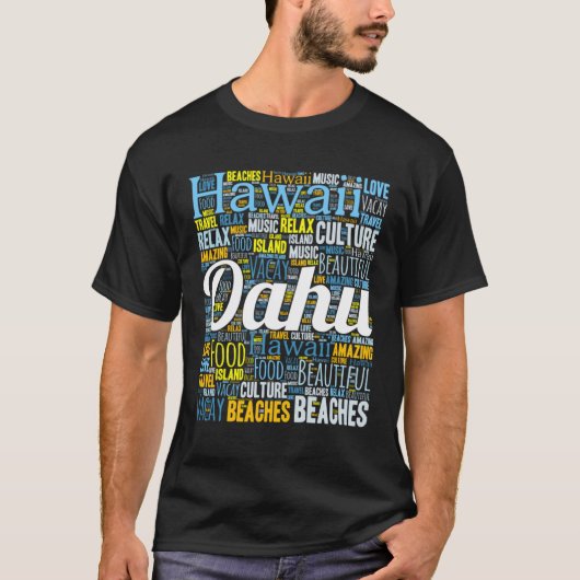 Island of Oahu Hawaii Vacation Tシャツ (正面)