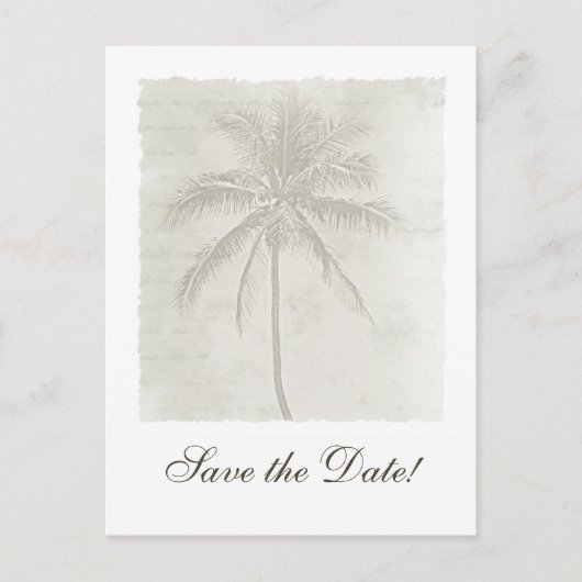 Island Palm Tree日付ポストカードの保存 案内ポストカード (正面)