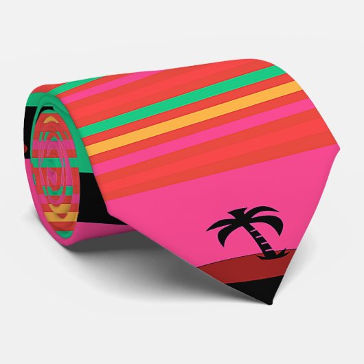 Island Palm Trees ネクタイ (ロール)