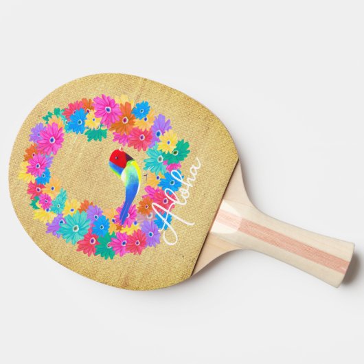 Island Rustic Bird 'Aloha'  卓球ラケット (横)