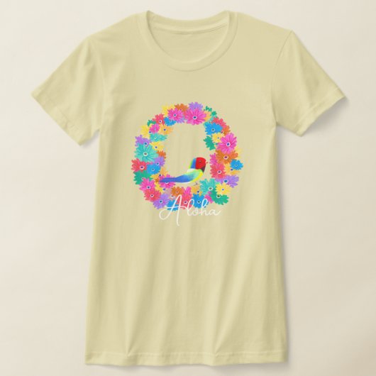 Island Rustic Bird 'Aloha'  Tシャツ (レイダウン)