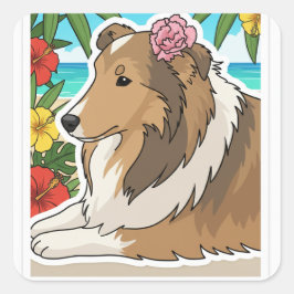 Island Sheltie スクエアシール