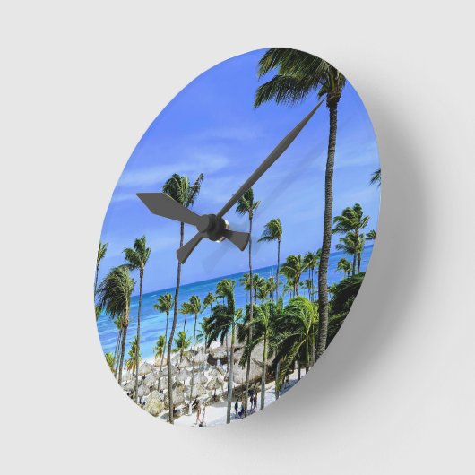 Island Time Wall Clock ラウンド壁時計 (傾斜)