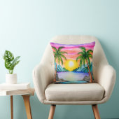 Island Tropical Beach Sunset クッション (椅子)