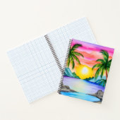 Island Tropical Beach Sunset ノートブック (内部)