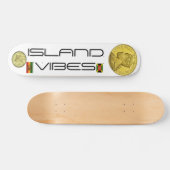 ISLAND VIBES スケートボード 7¾インチデッキ (横)