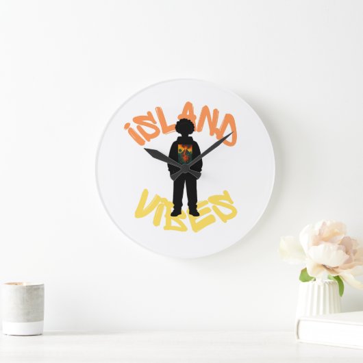 island vibes ラージ壁時計 (ホーム)